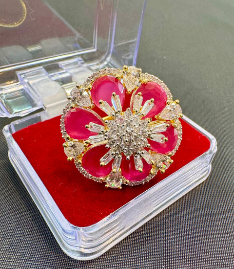 Beautiful American Diamond ring (adjustable)