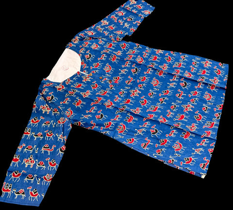 Pure Cotton based Printed short Kurti for girls /Ladies (Size 38 - length 28 inches, Size 42 ,46, 48 length -31 inches)sleeves 17 inch