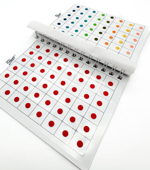 Mat look Multicoloured Bindi Book (480 Bindi in one book)all pages attached