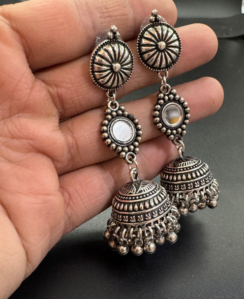 Beautiful oxidised Jhumka