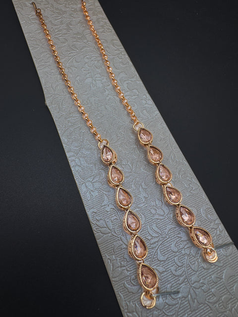 Polki stone beautiful earring support Sahare