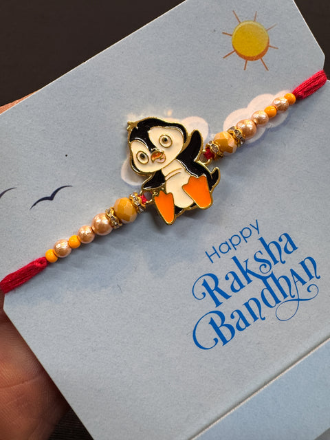 (Video clip attached)KIDS special Beautiful Rakhi in nice pack gift box with beautiful message