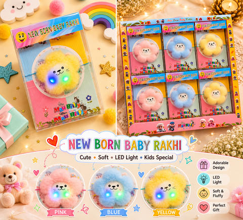 Cute & Beautiful kids Rakhi (price per color & per rakhi )