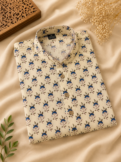 Pure cotton based Men’s Printed kurti (sizes mentioned in inches ,not according to the label on Kurti)size 44kurti- Length 40 inches and size 46-length 42 inches ) Kurti only. Pants not included.