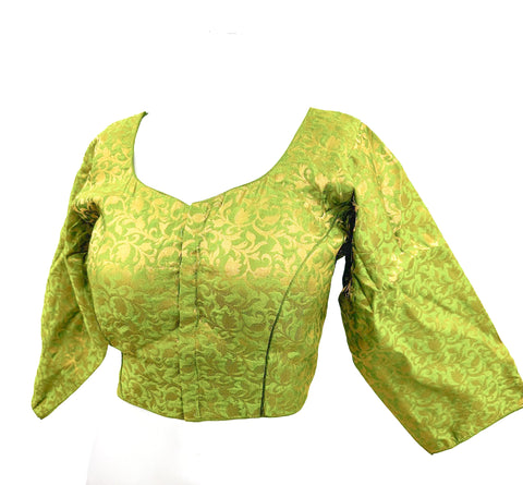 Brocade Silk Based Front Hook Open Beautiful Blouse