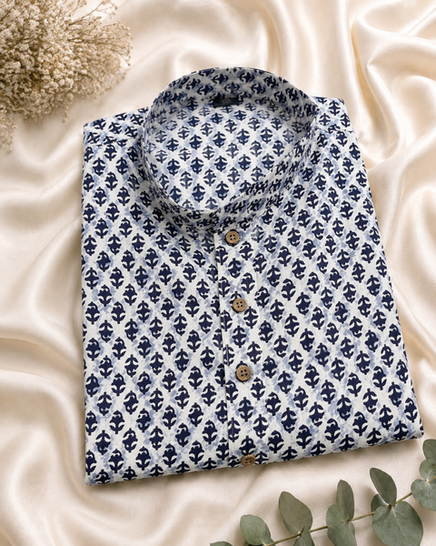Pure cotton based Men’s Printed kurti (sizes mentioned in inches ,not according to the label on Kurti)size 44 kurti- Length 40 inches and size 46-length 42 inches ) Kurti only. Pants not included.