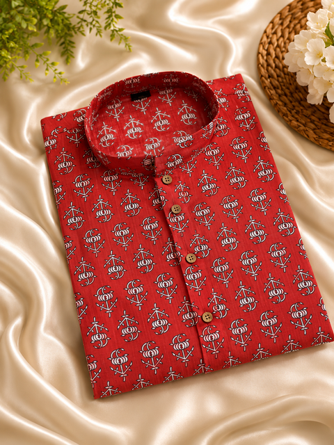 Pure cotton based Men’s Printed kurti (sizes mentioned in inches ,not according to the label on Kurti)size 44 kurti- Length 40 inches and size 46-length 42 inches ) Kurti only. Pants not included.