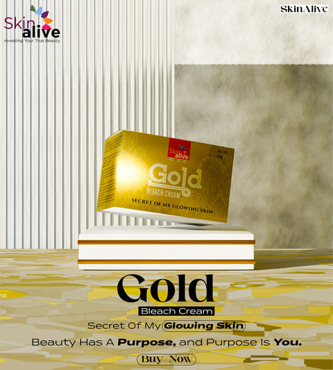 (Salon Pack)Skin Alive Gold Bleach Cream 250g