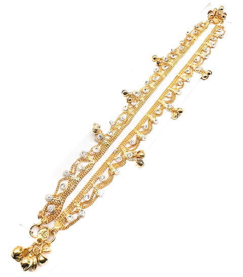 Stone work beautiful Anklets (pair)