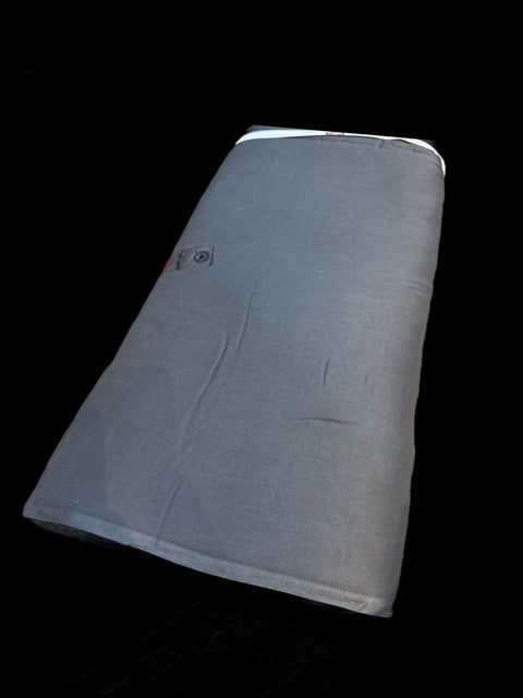 Deep Grey colour Rubia Voile turban fabric ($5 Per Meter)