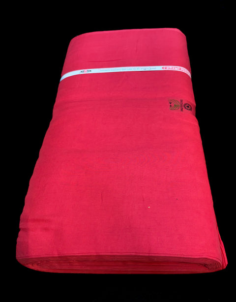 Strawberry colour Rubia Voile turban fabric ($5 Per Meter)