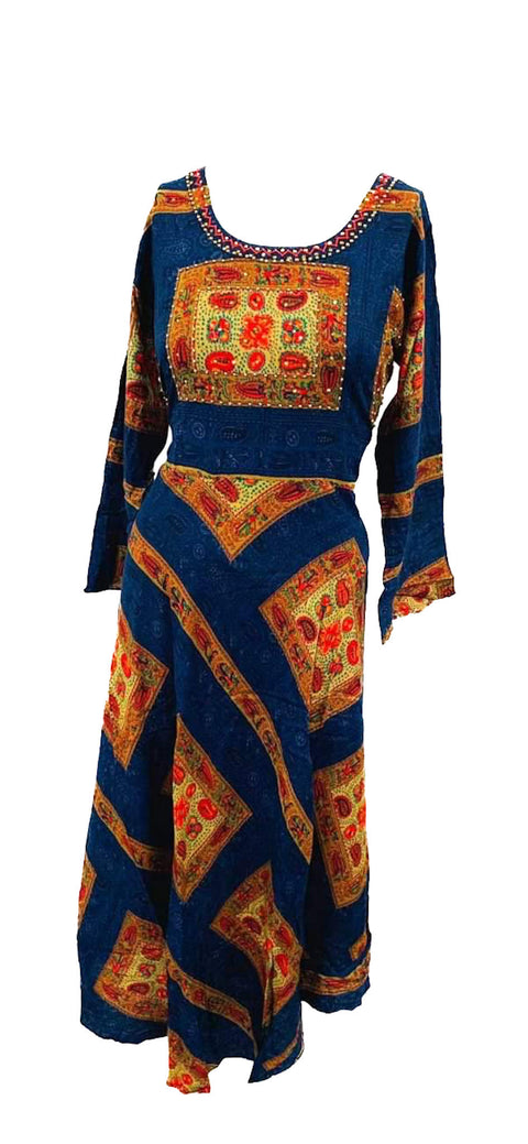 rayon based Jaipuri flared kurti