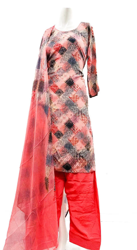 Crepe silk based floral printed Salwar Suit