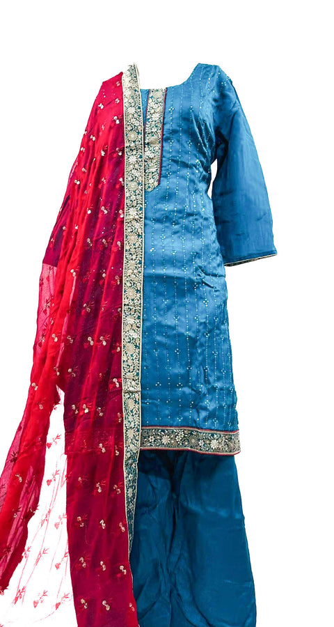 Embroidery & sequined work Salwar Suit