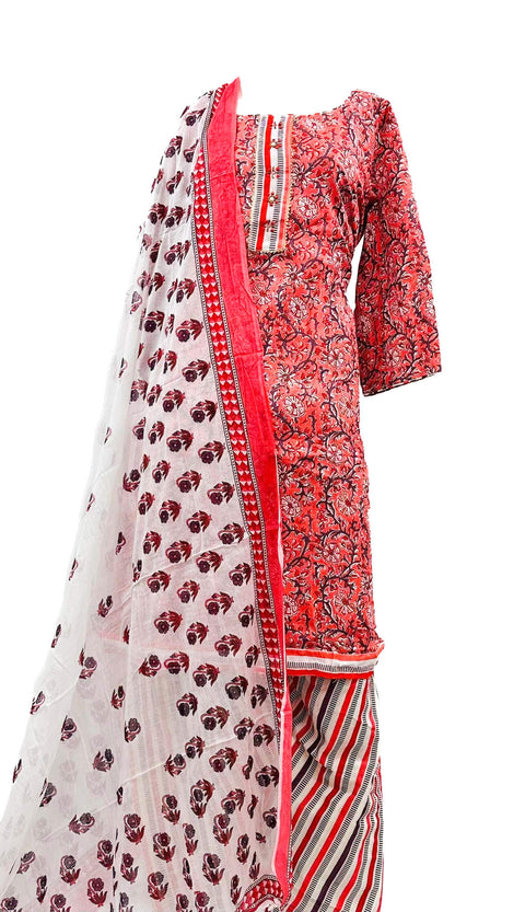 Pure soft cotton floral printed Salwar Suit