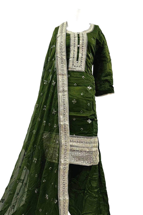 Opada Silk based golden thread work Salwar Suit