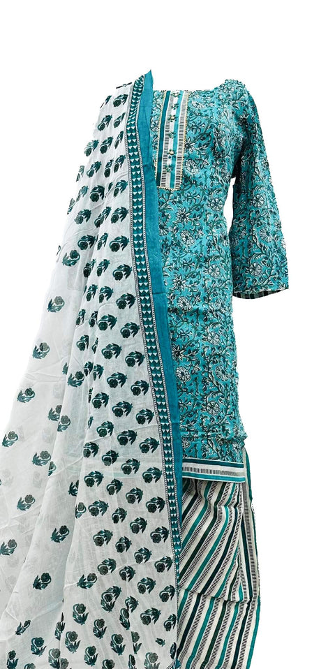 Pure soft cotton floral printed Salwar Suit
