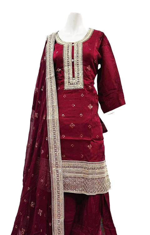 Opada Silk based golden thread work Salwar Suit