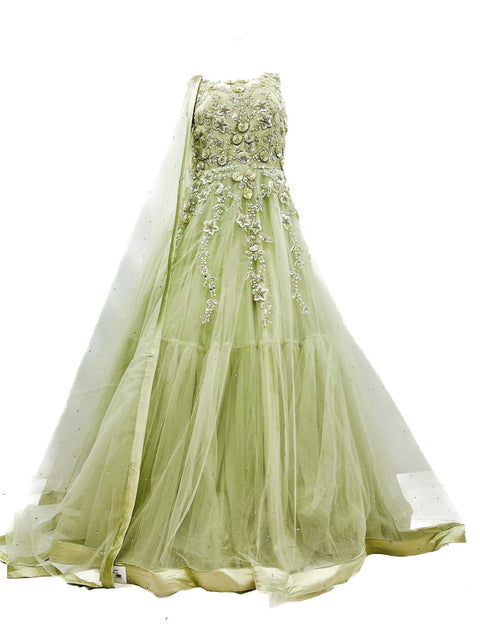 Netting based beautiful handwork designer Party gown