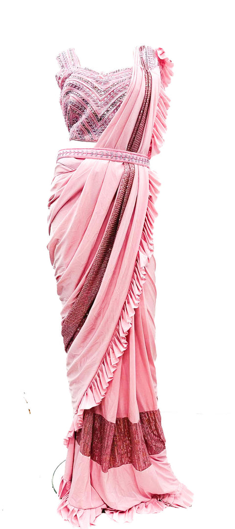 Handwork designer blouse with readymade saree