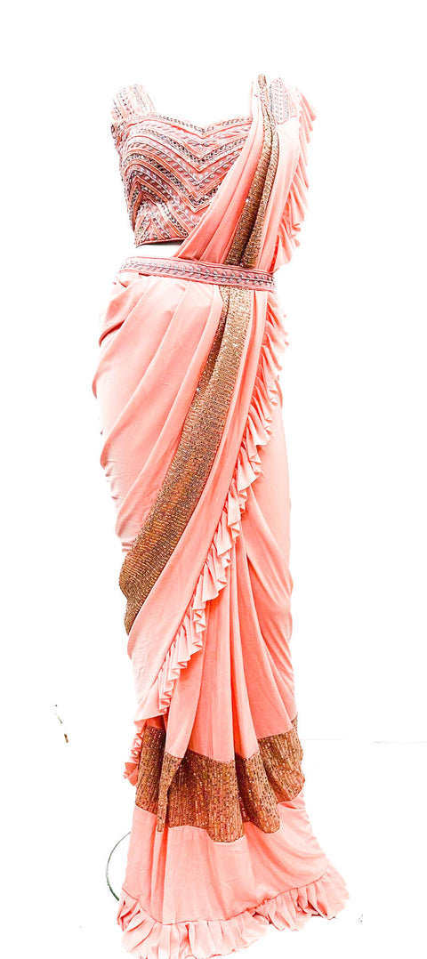 Handwork designer blouse with readymade saree