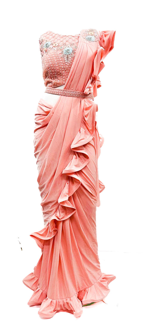 Handwork designer blouse with readymade saree