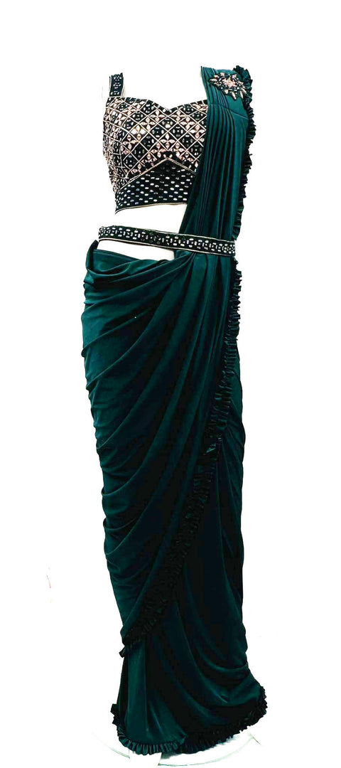 Handwork designer blouse with readymade saree