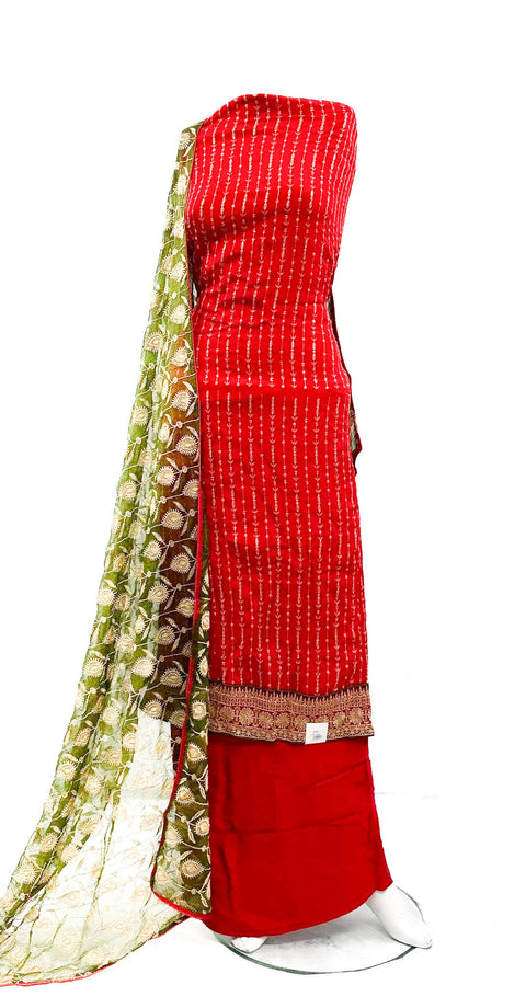 Pure & Soft Chiffon Based embroidery Work Kameez & Heavy Embroidery Work Dupatta