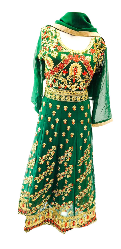 Pure georgette heavy embroidered suit