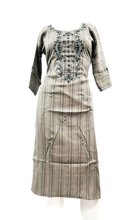 Rayon based  embroidered Kurti