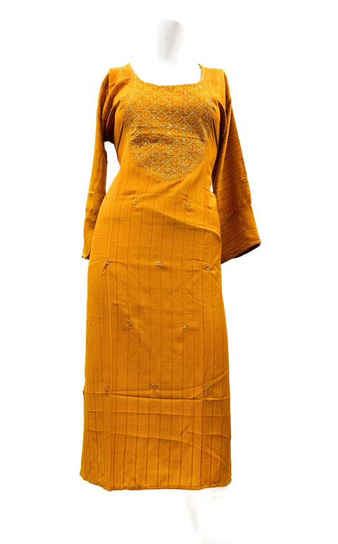 Rayon based embroidered Kurti