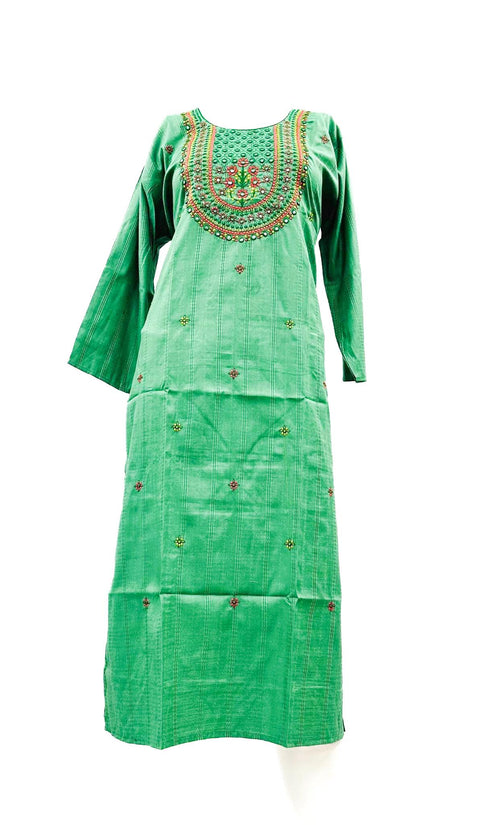 Rayon based embroidery & Mirror work Kurti