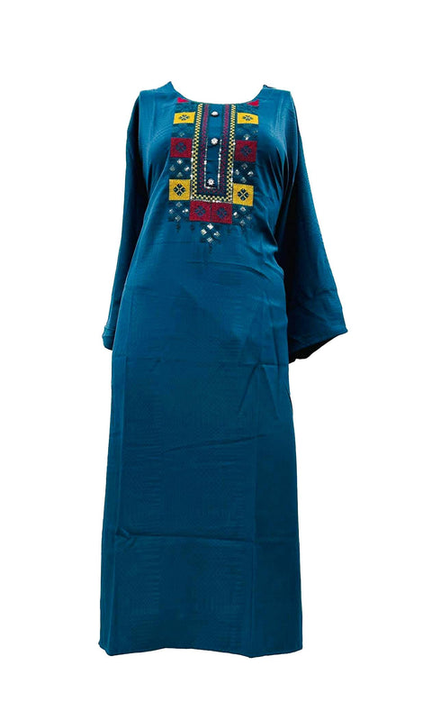 Rayon based embroidered Kurti