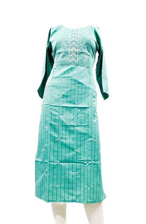 Rayon based embroidery & Sequined  work Kurti
