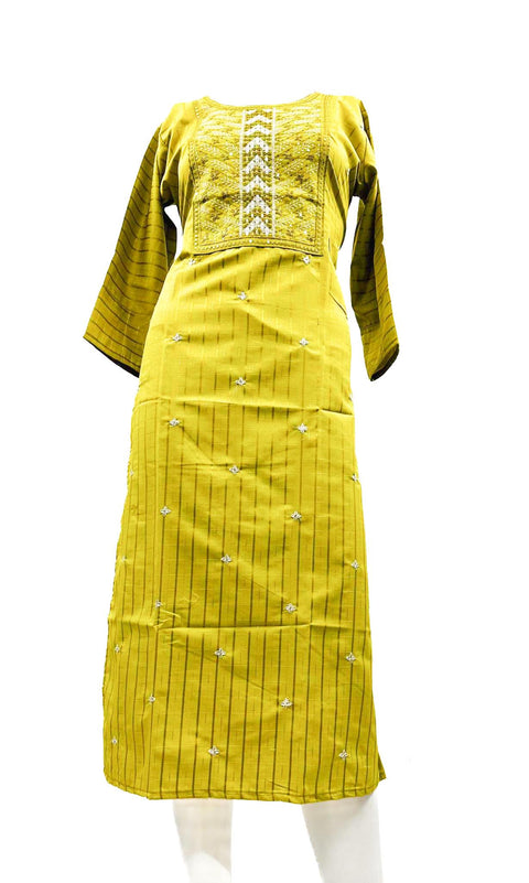 Rayon based embroidery & Sequined  work Kurti
