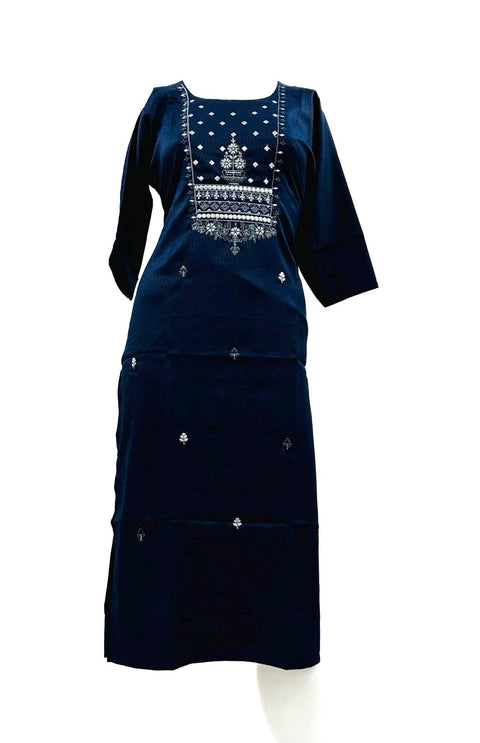 Rayon based embroidered Kurti