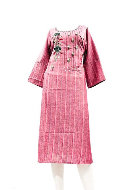 Rayon Based Embroidery Work Kurti