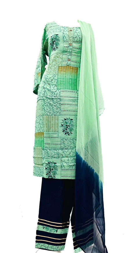 Pure rayon based printed Kurti with pants & dupatta