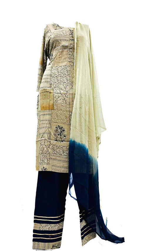 Pure rayon based printed Kurti with pants & dupatta