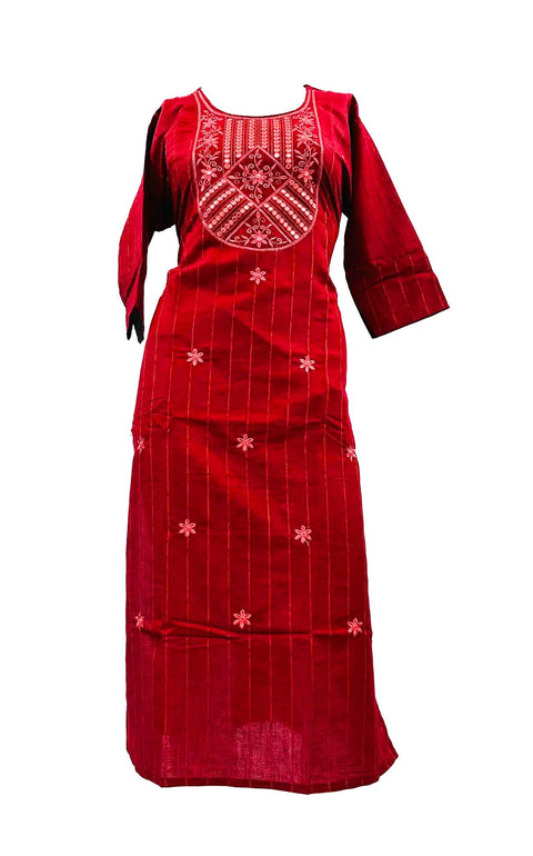 Rayon based embroidered Kurti
