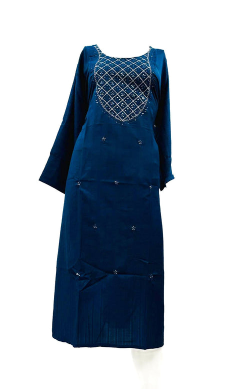 Rayon based embroidered Kurti