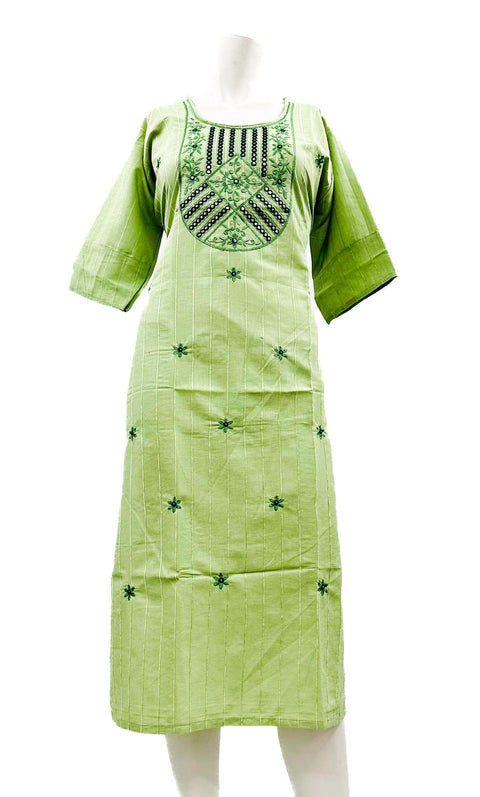 Rayon based embroidered Kurti