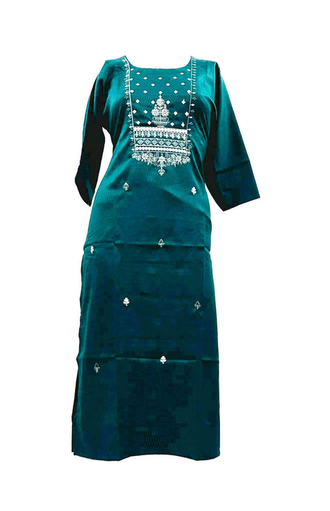 Rayon based embroidered Kurti