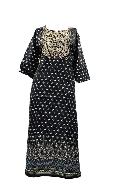 Rayon based embroidery & sequined work Kurti