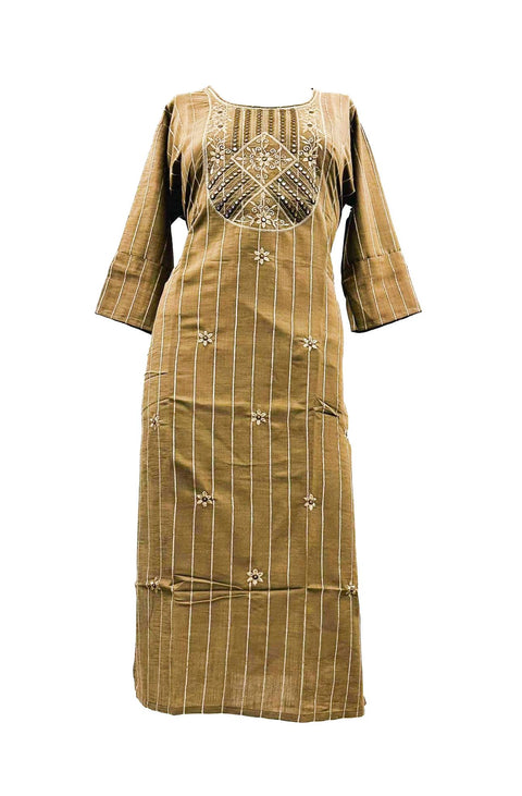 Rayon based embroidered Kurti