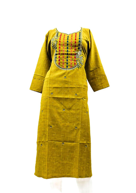 Rayon Based Embroidery Work Kurti