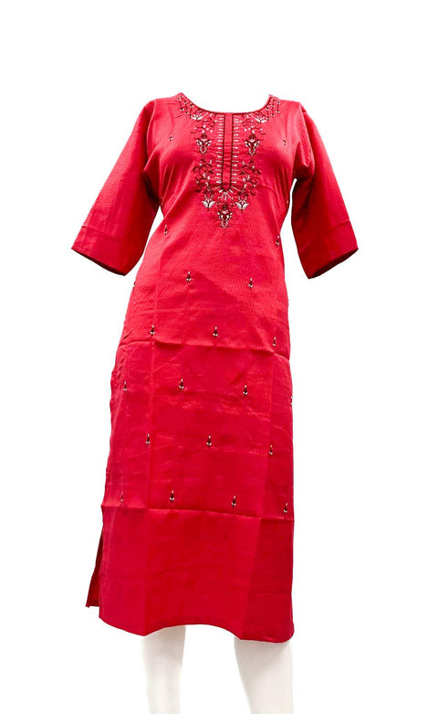 Rayon based embroidered Kurti