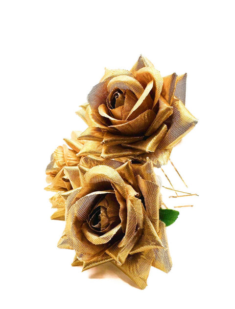 Golden Shiny Beautiful Rose hair jura Pin (Each)