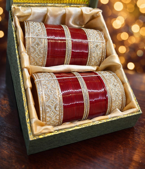 Plus size Beautiful traditional look stone work Bridal Chura