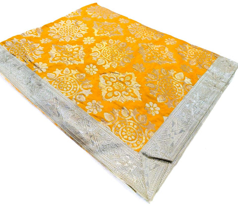 Brocade Silk Based Rumala Sahib Double Set With Palkan